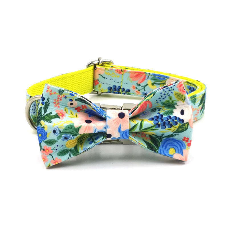 Pettns | Dog Collar and Leash Set with Bow Detail for Everyday Walking