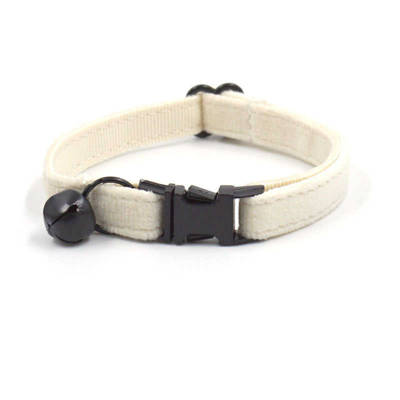 Pettns | Soft Velvet Cat and Small Dog Collar with Zinc Alloy Buckle and Bell