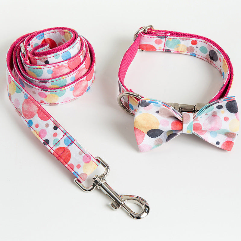 Bubble Pet Collar Leash Bow Set Amazon Supplies Dog Collar Bow Tie Breathable And Lightweight