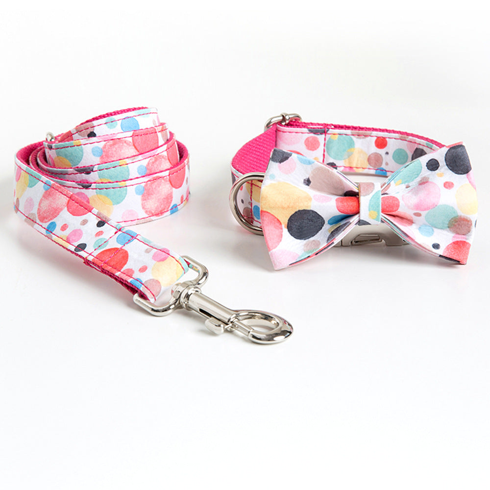 Bubble Pet Collar Leash Bow Set Amazon Supplies Dog Collar Bow Tie Breathable And Lightweight