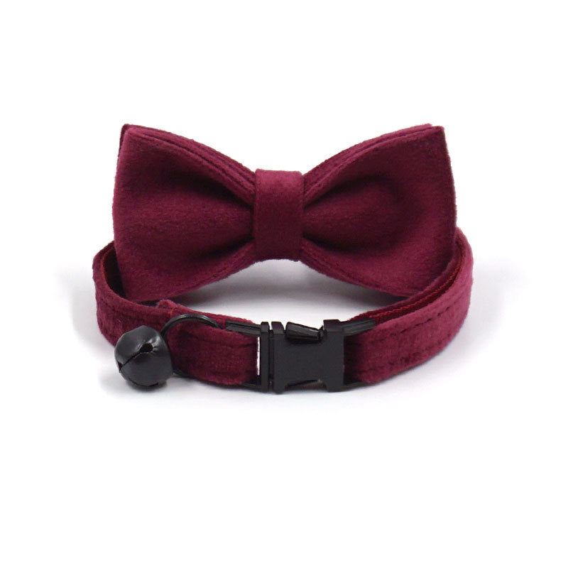 Miha Boss New Pet Cat Bow Cat Bell Collar Cat Collar Bow Set