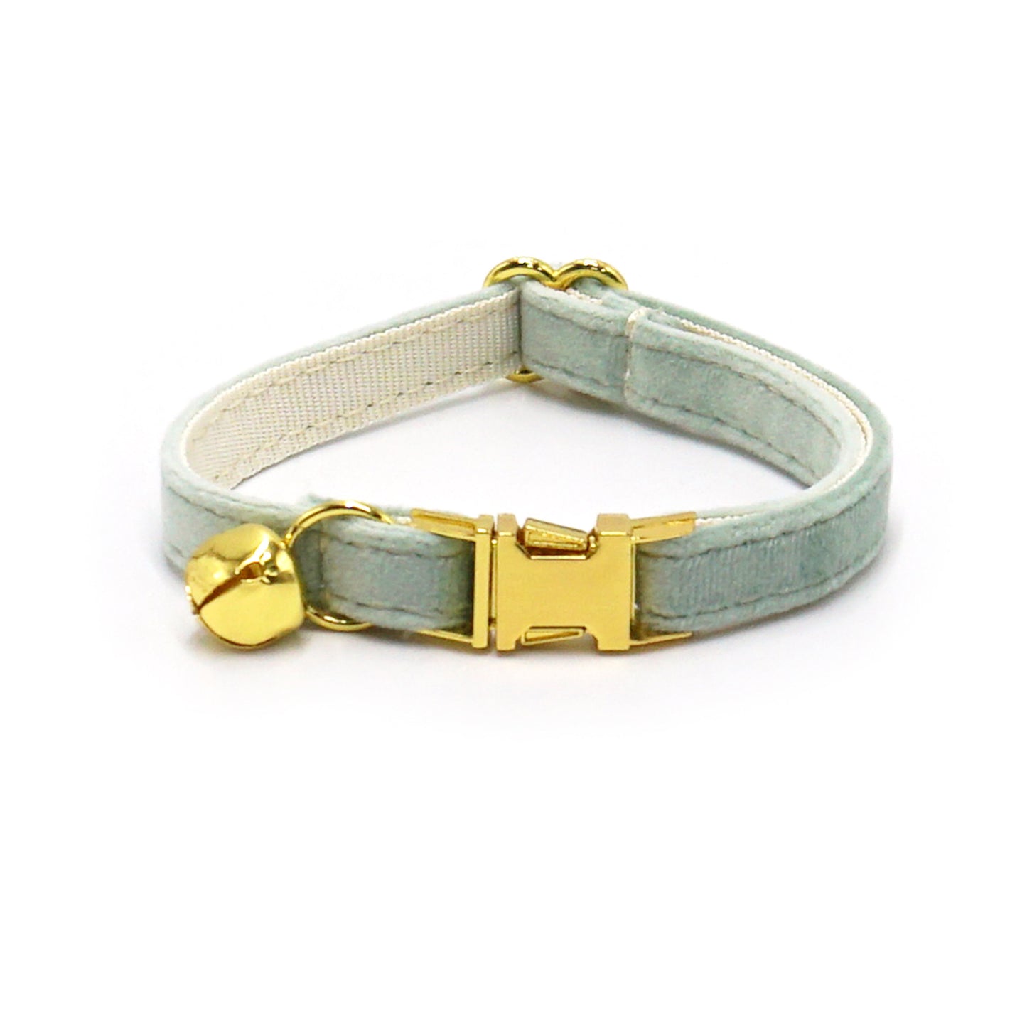 Cross-Border Pet Supplies White Tea Velvet Cute Bell Cat Collar Adjustable Pet Collar Milk Dog Delivery