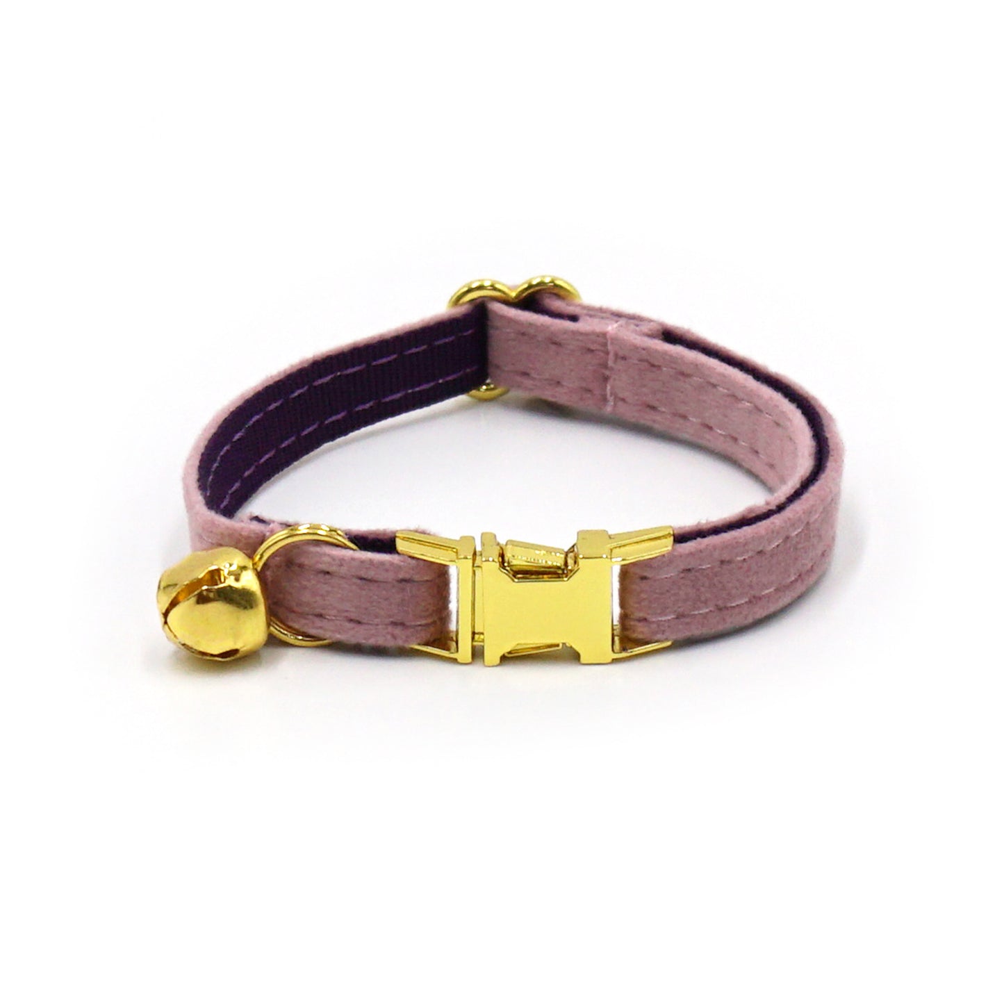 Pettns | Soft Velvet Cat Collar with Bell and Optional Laser Engraving