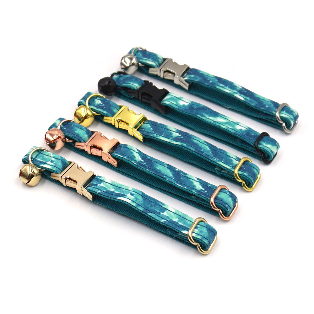 Pettns | Printed Cat Collar with Bell and Optional Engraving for Daily Wear