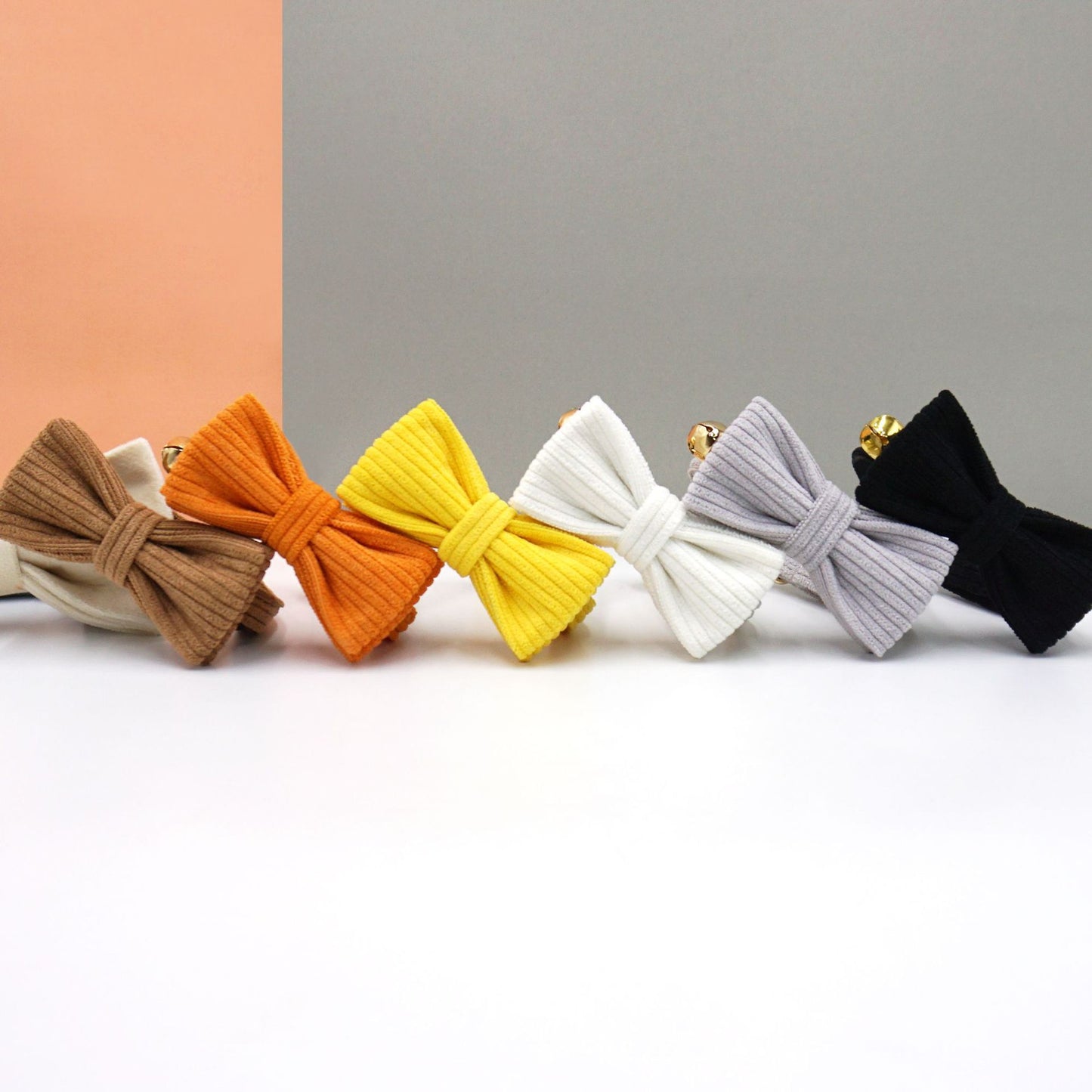 Cross-Border Wholesale Cute Cat Bell Collar, Handsome Cat Bow, Corduroy Cat Collar, Lettering Dropshipping