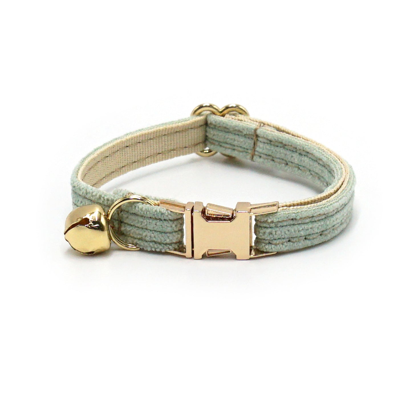 Pettns | Corduroy Cat Collar with Zinc Alloy Buckle, Optional Engraving and Color Options