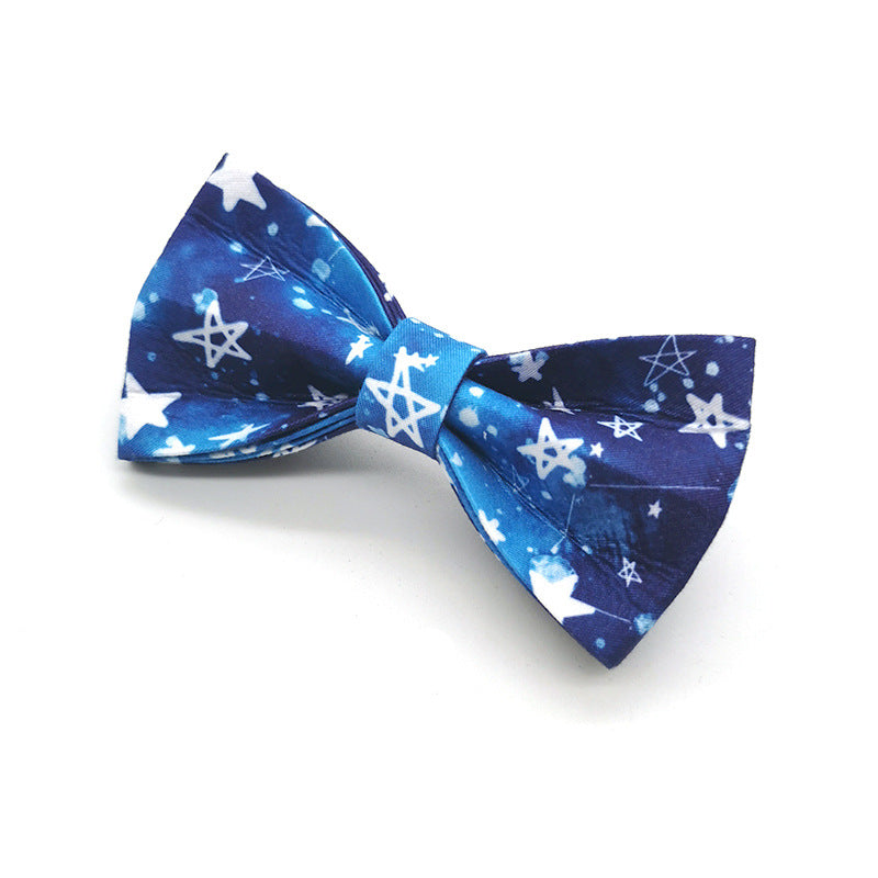 Pettns | Baby’s Breath Pattern Dog Collar and Leash Set for Large Dogs