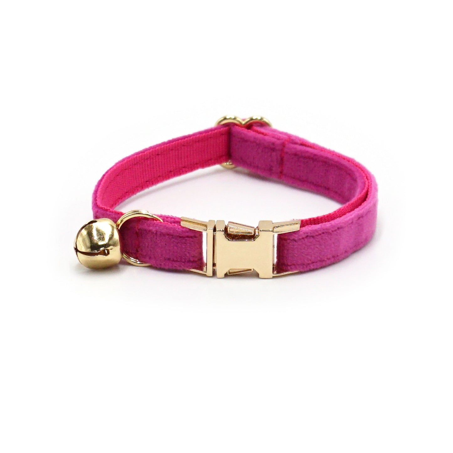 Pettns | Velvet Cat Collar with Bell and Optional Laser Engraving for Daily Wear