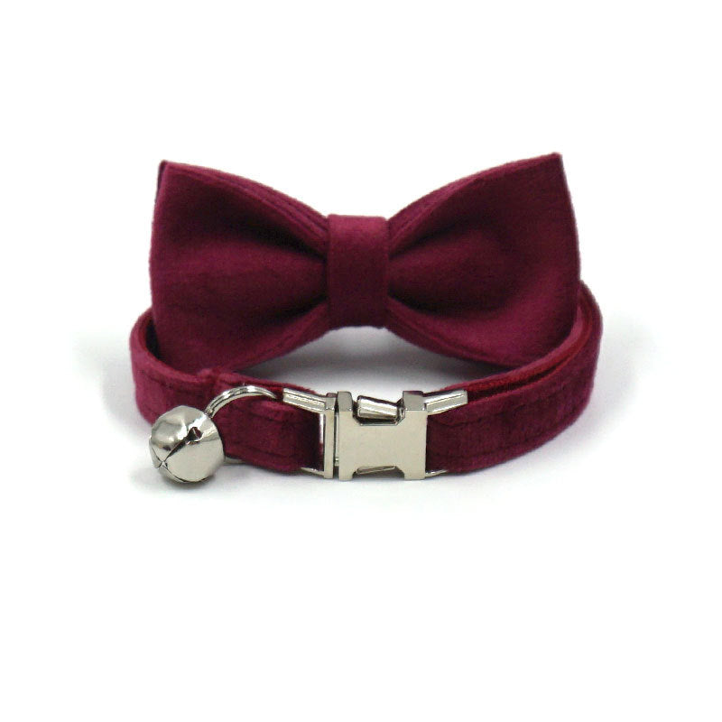 Miha Boss New Pet Cat Bow Cat Bell Collar Cat Collar Bow Set