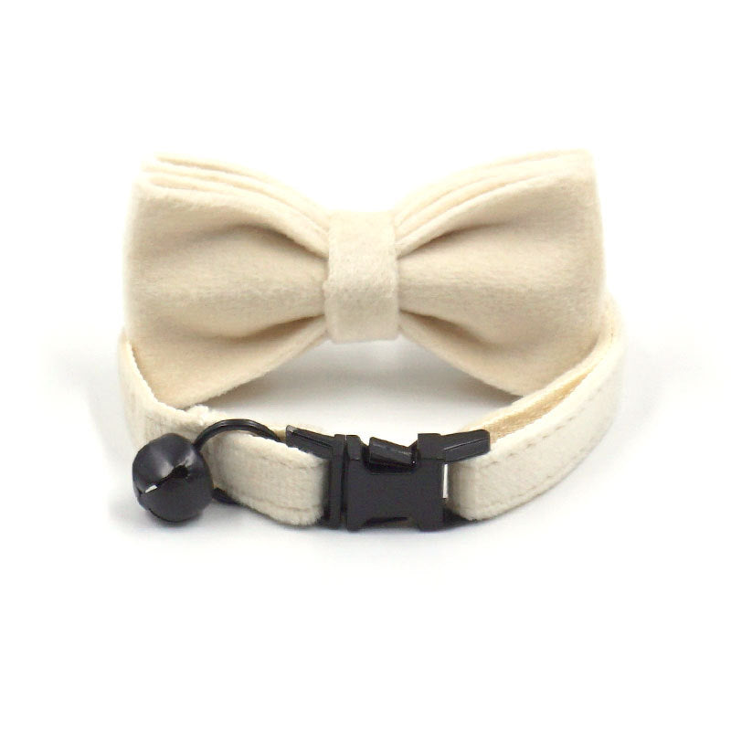 Pettns | Soft Velvet Cat and Small Dog Collar with Zinc Alloy Buckle and Bell