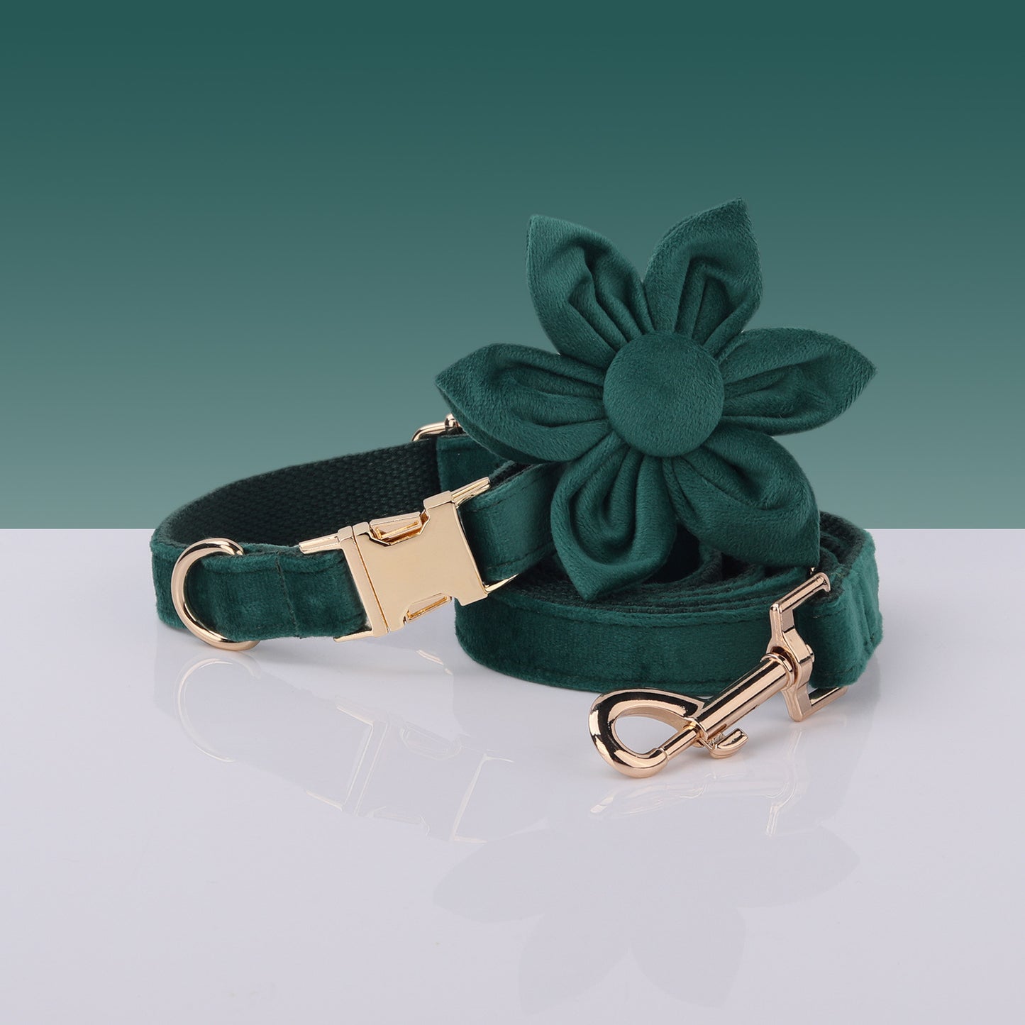 Boss Miha’S New Velvet Pet Collar Cute Flower Bow Leash Set Can Be Laser Engraved