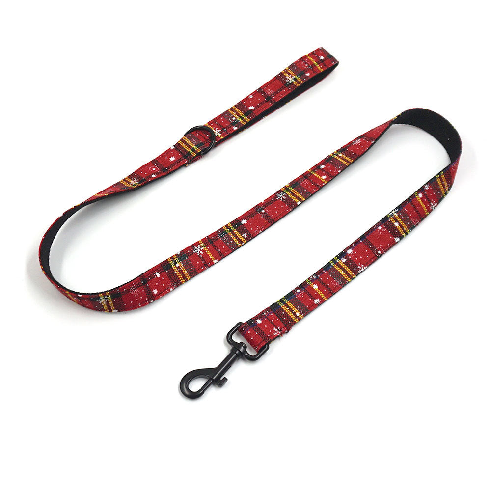 Engraved Dog Christmas Collar Cross-Border Pet Christmas Collar Leash Pet Collar Leash Wholesale