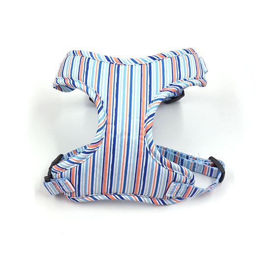 Pettns | Striped Pattern Dog Vest Harness with Mesh-Style Fabric for Everyday Walks