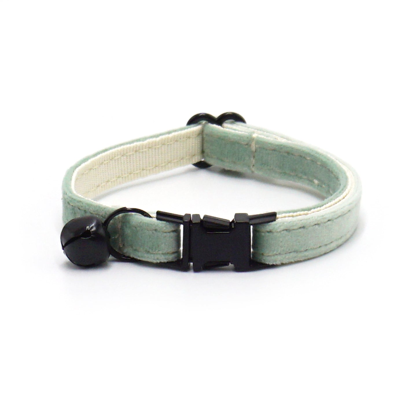 Cross-Border Pet Supplies White Tea Velvet Cute Bell Cat Collar Adjustable Pet Collar Milk Dog Delivery