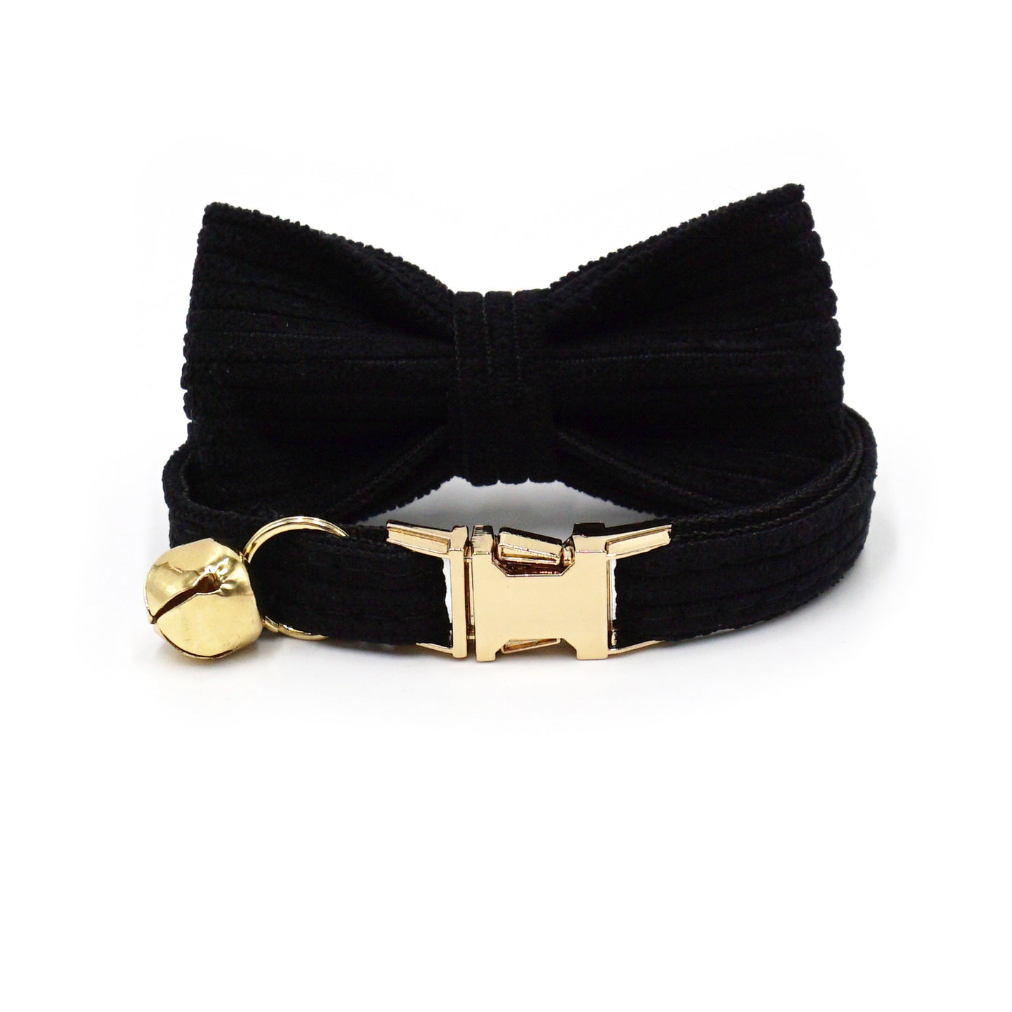 Cross-Border Wholesale Cute Cat Bell Collar, Handsome Cat Bow, Corduroy Cat Collar, Lettering Dropshipping