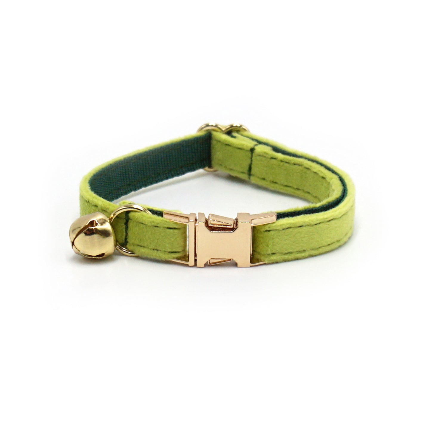 Pettns | Velvet Cat Collar with Bell and Optional Laser Engraving for Daily Wear
