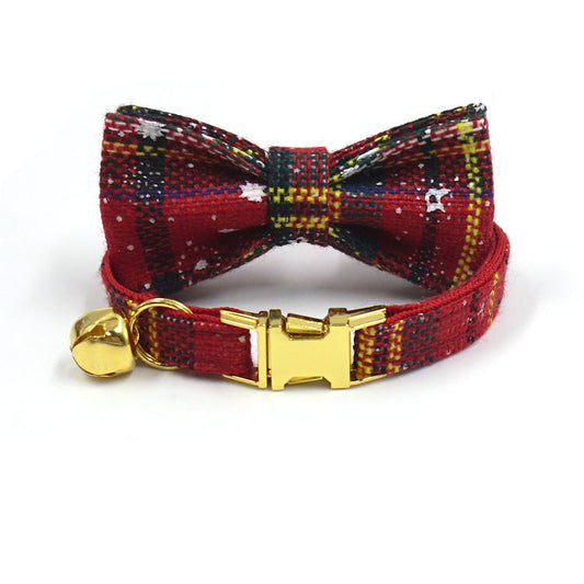 Pettns | Red Cat Collar with Bell and Optional Name Engraving for Daily Wear