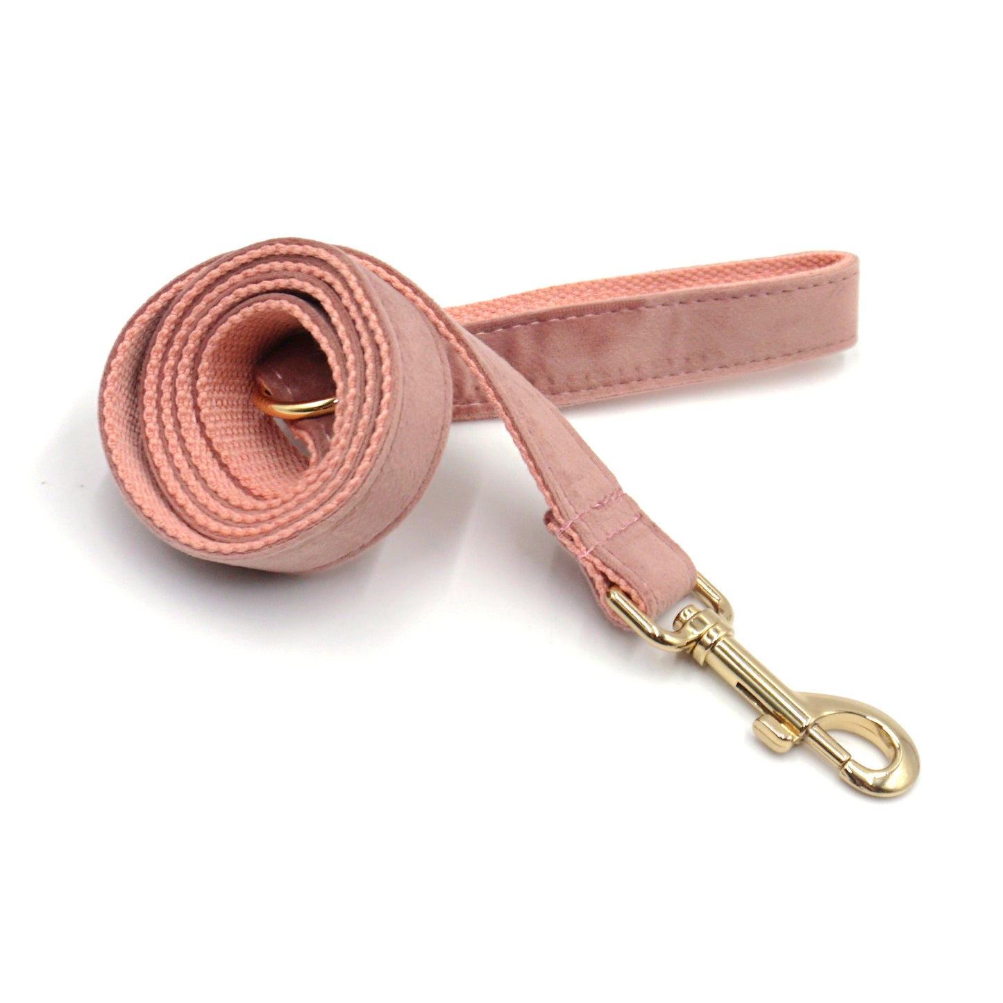 Cross-Border Dropshipping Elegant Dark Pink Velvet Gold Buckle Pet Collar Leash Bow Set Laser Engraving