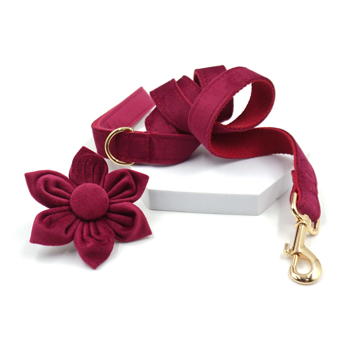 Velvet Pet Collar Lettering Velvet Flower Dog Collar Leash Bow Set Ins Dog Collar