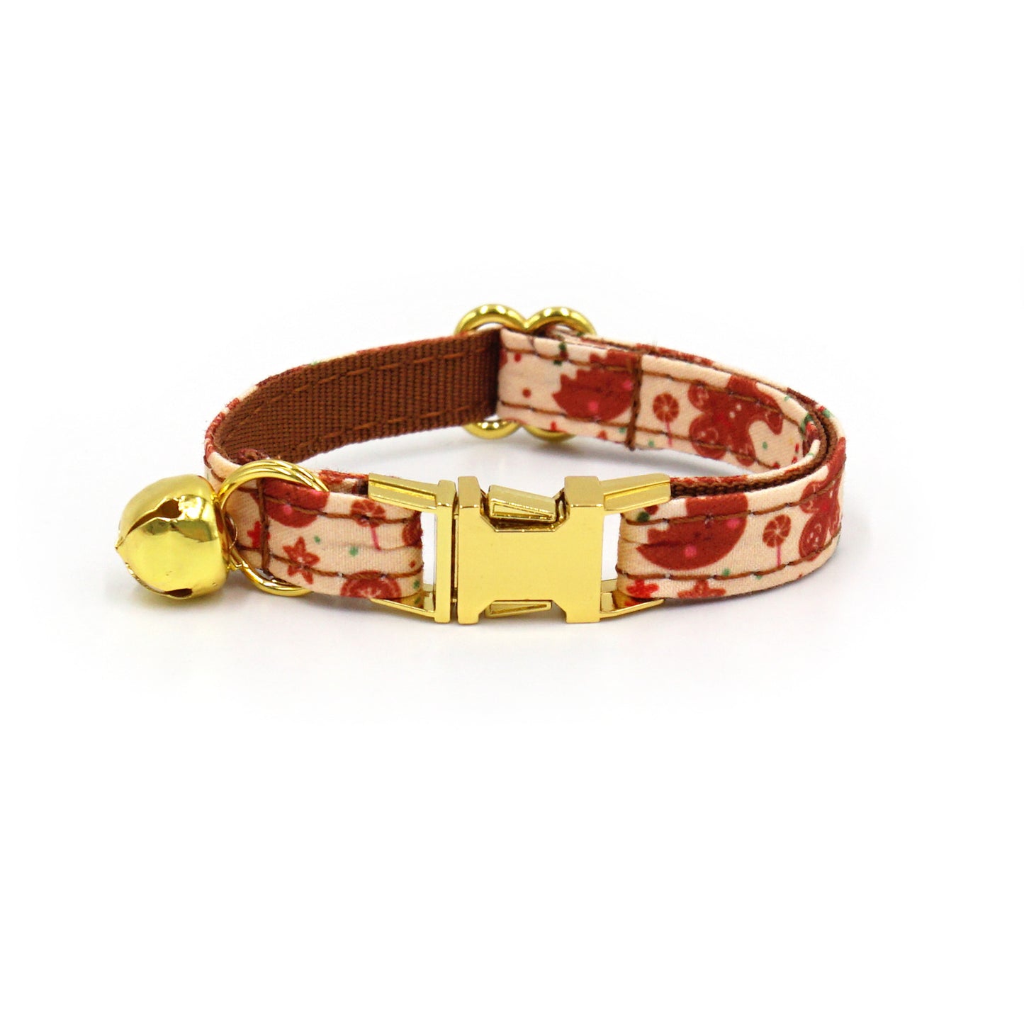 New Cross-Border Wholesale Christmas Cat Collar Cute Bell Print Adjustable Laser Engraved Cat Collar