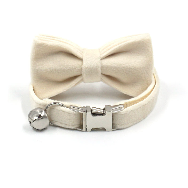 Pettns | Soft Velvet Cat and Small Dog Collar with Zinc Alloy Buckle and Bell