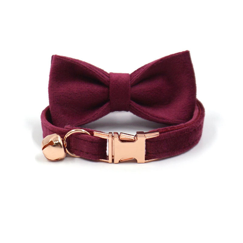 Miha Boss New Pet Cat Bow Cat Bell Collar Cat Collar Bow Set