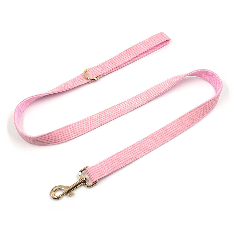 Sakura Pink Pet Collar Leash Bow Set Ins Style Cross-Border One-Piece Dropshipping Dog Collar Leash