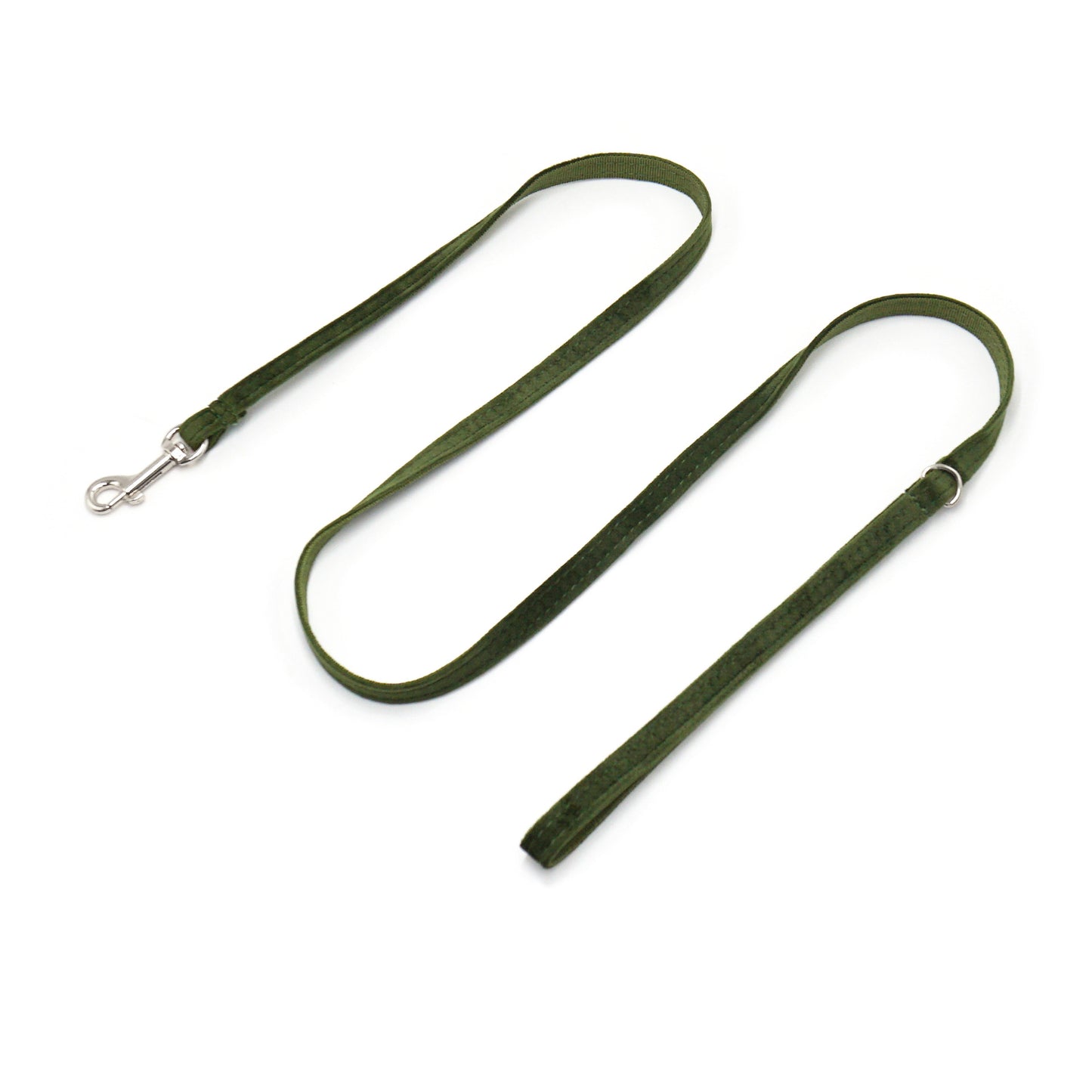 Cross-Border Pet Supplies Dropshipping Laser Engraving Cat Collar Army Green Velvet Pet Cat Bell Collar