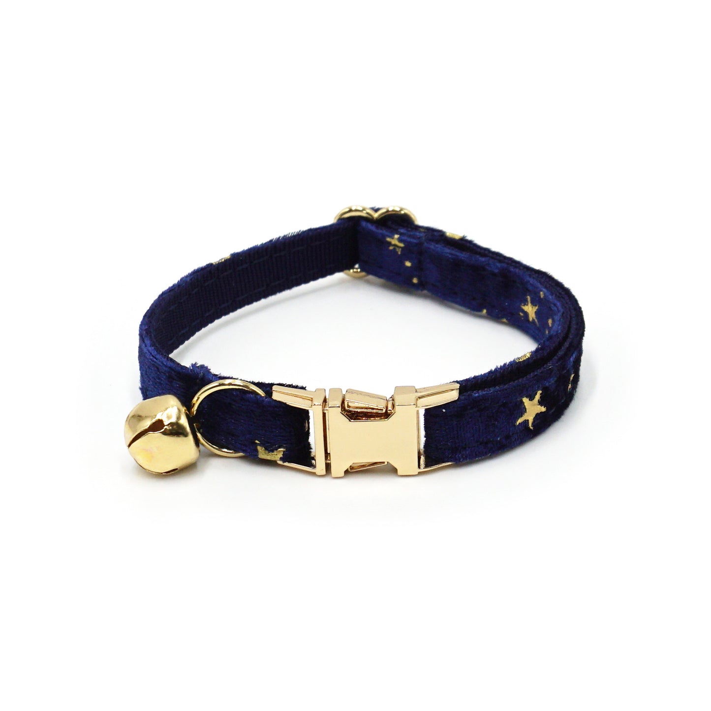Pettns | Velvet Cat Collar with Bell and Optional Laser Engraving for Daily Wear