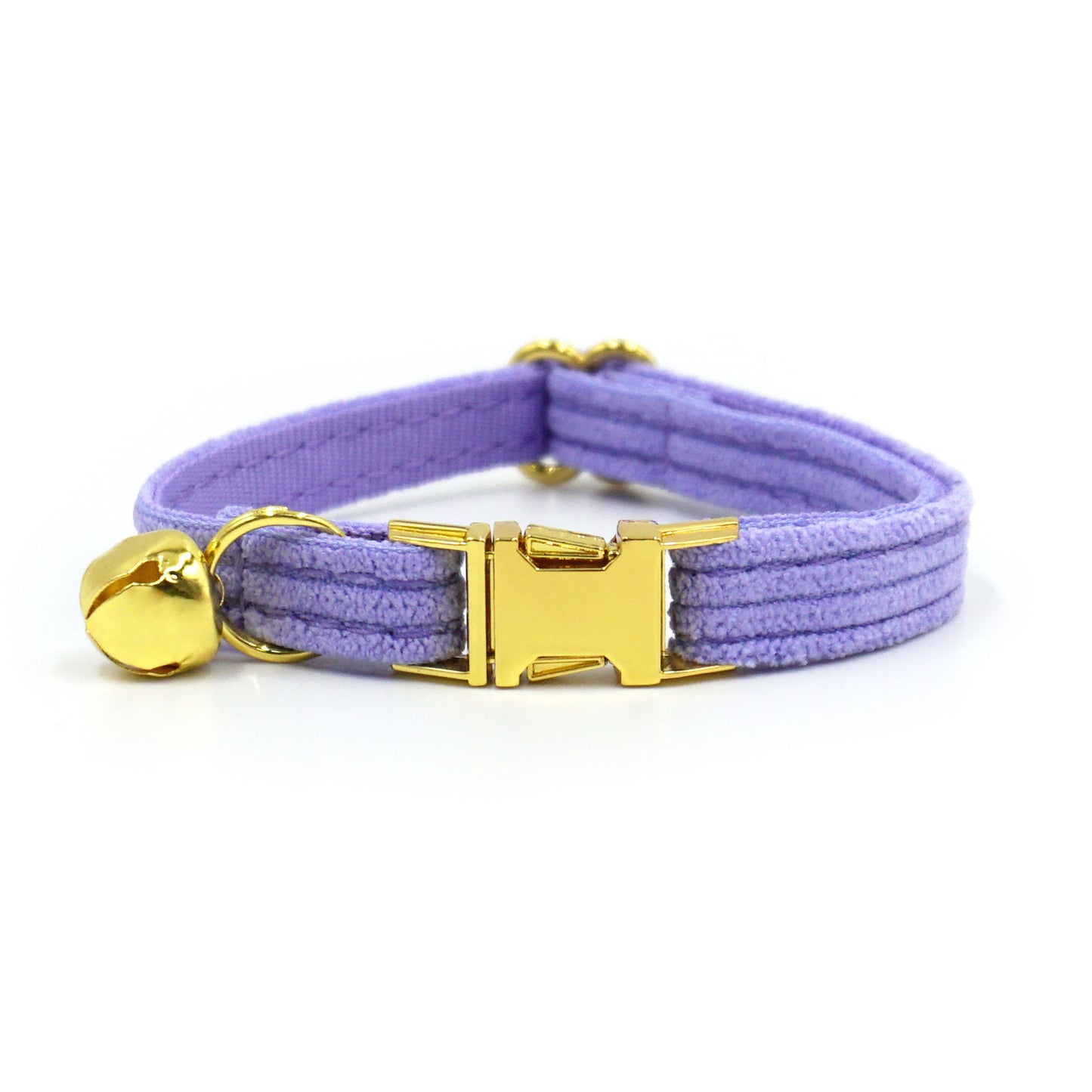 Pettns | Taro Purple Corduroy Cat Collar with Bow Detail and Bell for Daily Wear