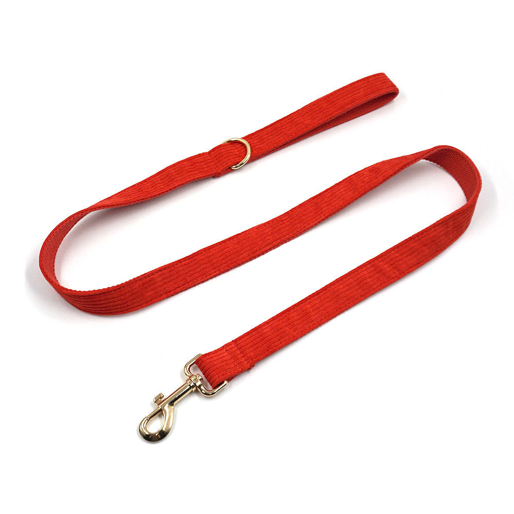 Pumpkin Red Velvet Pet Collar Leash Bow Cross-Border Etsy Amazon Dog Collar Leash